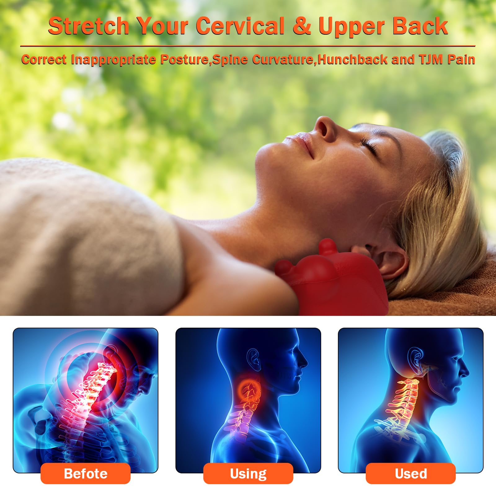 Zlisnahy cervical pillow in a living room for relaxation and stress relief