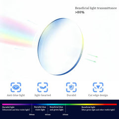 ZLLCXR Clear Frame Design offers lightweight comfort for all-day wear.