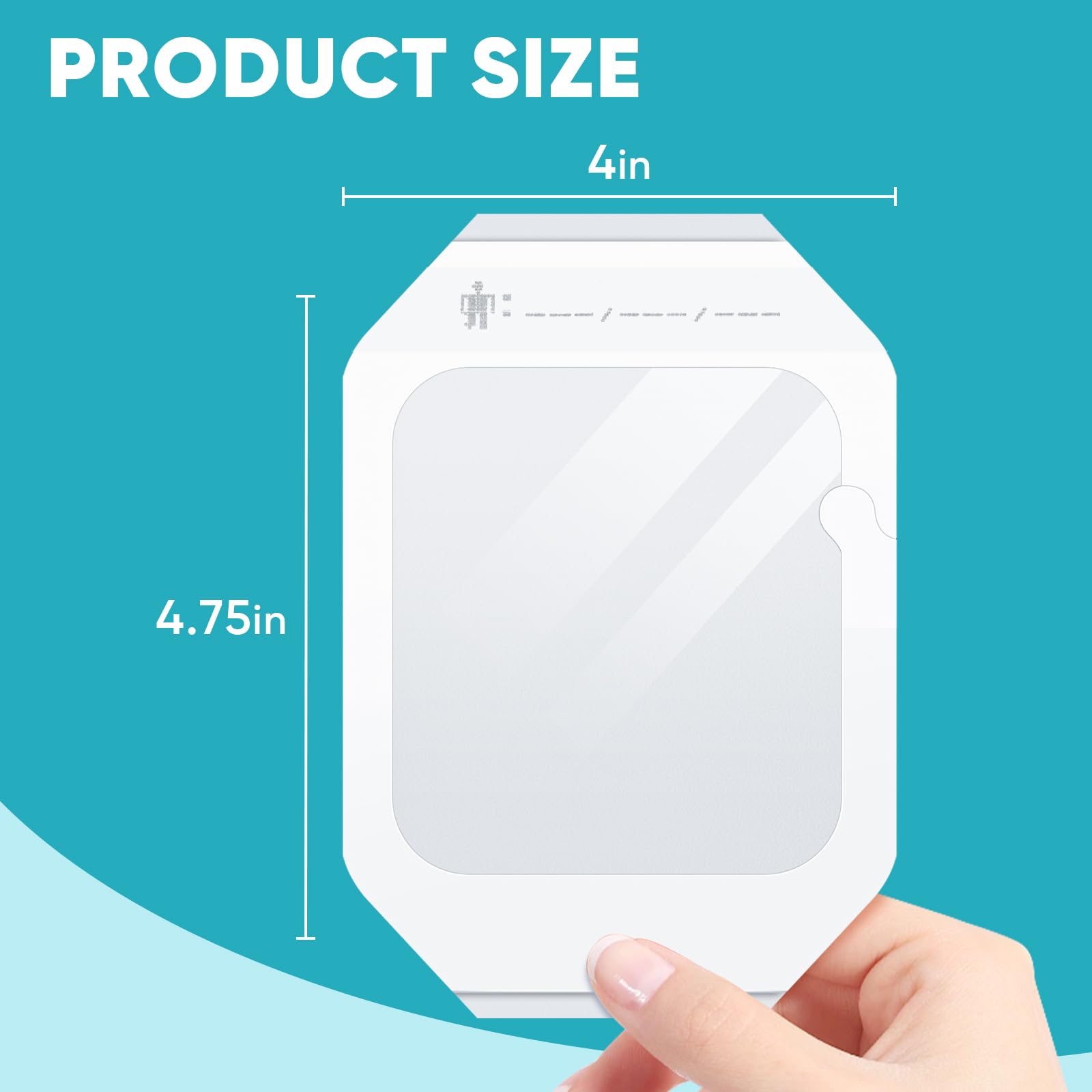 ZMZPA hypoallergenic dressing latex-free adhesive minimizes irritation during daily wear.