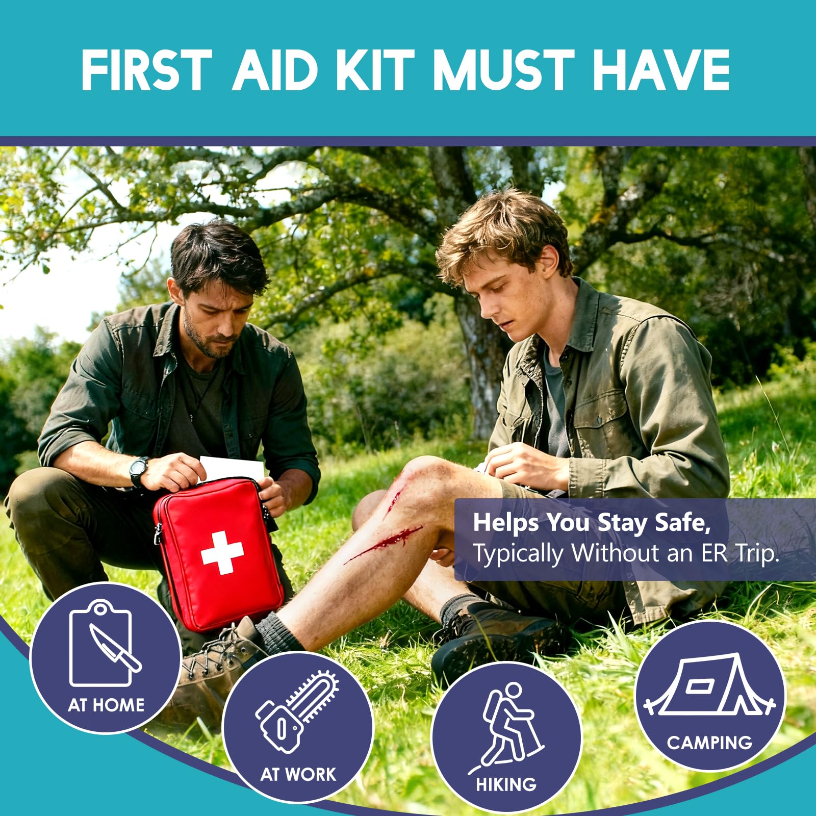 ZMZPA island dressings protect minor wounds during daily activities.