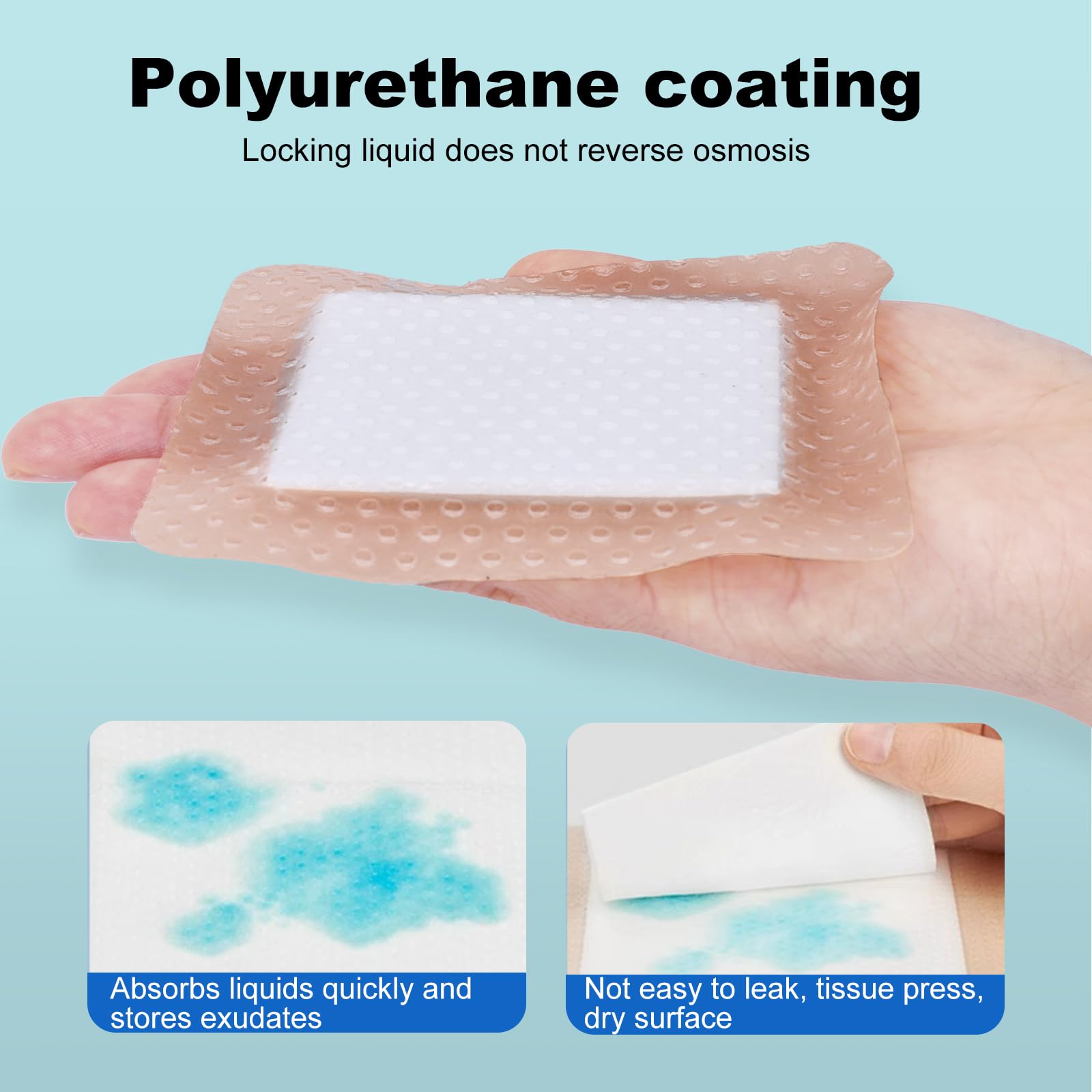 ZMZPA waterproof dressing usage close-up demonstrates reliable barrier