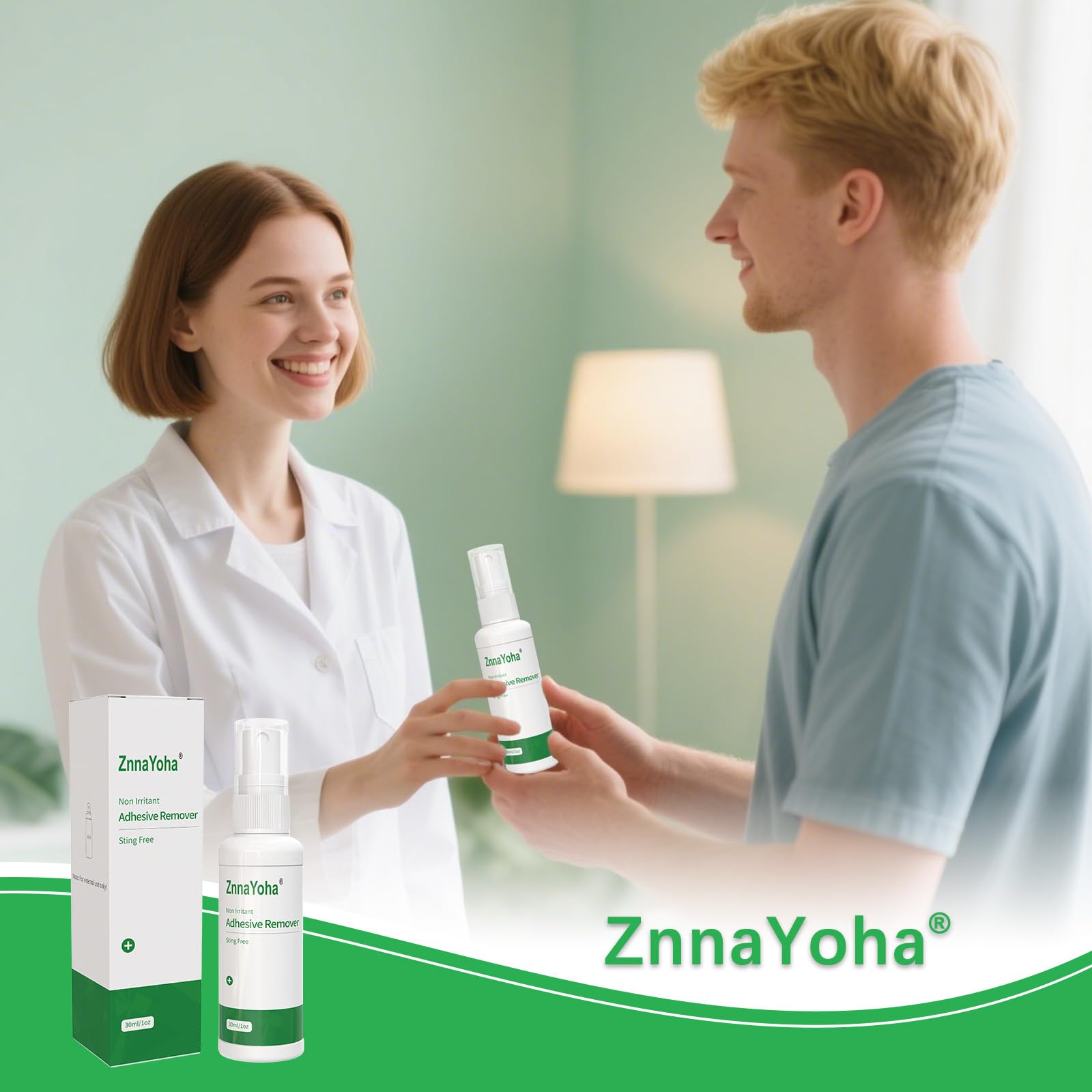 ZnnaYoha dermatologist-approved logo communicates trusted skin safety.