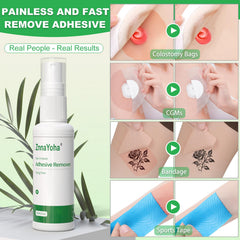 ZnnaYoha no-sting formula provides gentle skin experience during adhesive removal.
