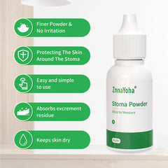 ZnnaYoha stoma powder conical nozzle facilitates even dusting with minimal waste.
