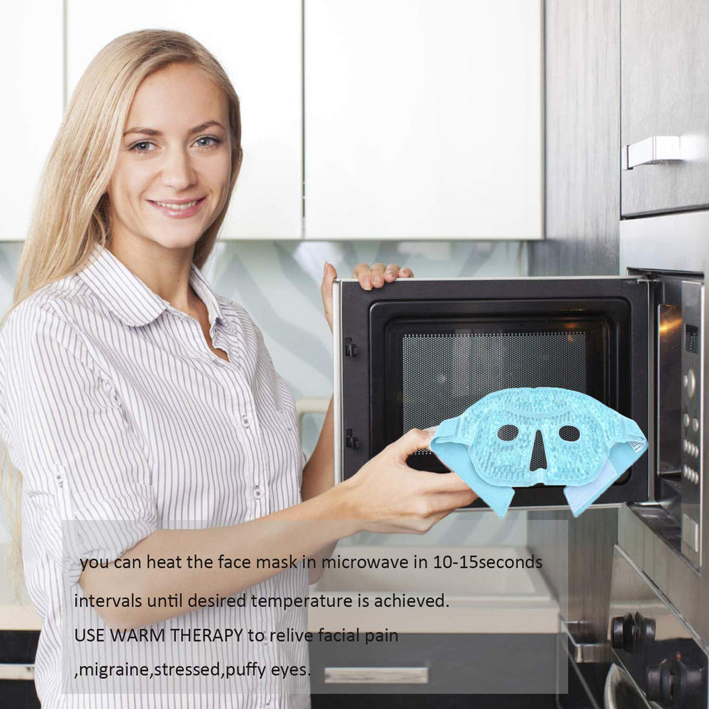 ZNÖCUETÖD fridge-ready cooling mask for refreshing relief after long screen time.