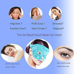 ZNÖCUETÖD gel beads ice pack provides cooling therapy for tired eyes and puffy areas.