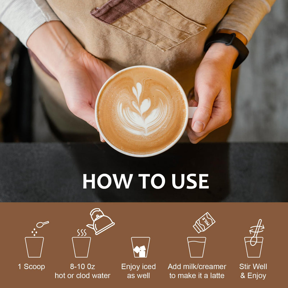 Brewed ZOAAD coffee in a glass showing rich color and aroma.