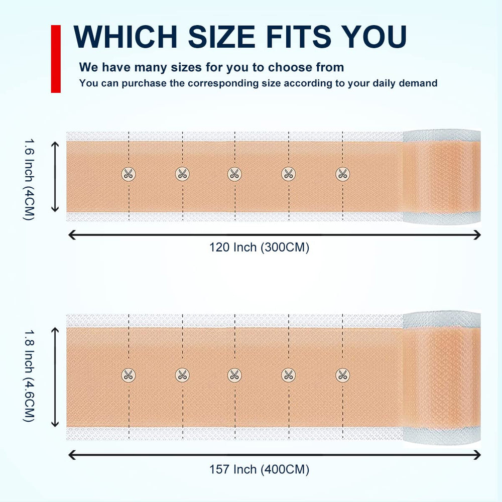 ZODENIS silicone scar tape flexible application conforms to body curves.