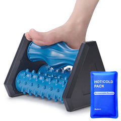 Zofenix Foot Roller Massager front view highlighting targeted plantar fascia relief for arch comfort.
