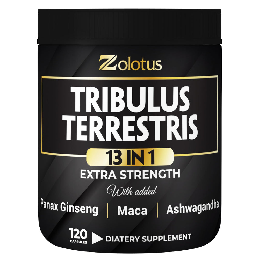 Zolotus 13in1 bottle front featuring a complete energy and stamina supplement.
