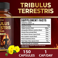 Ashwagandha and Maca capsule blend for energy balance.
