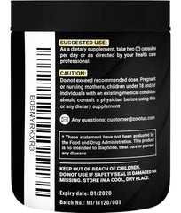 Zolotus bottle label emphasizes cGMP quality and complete ingredient information.