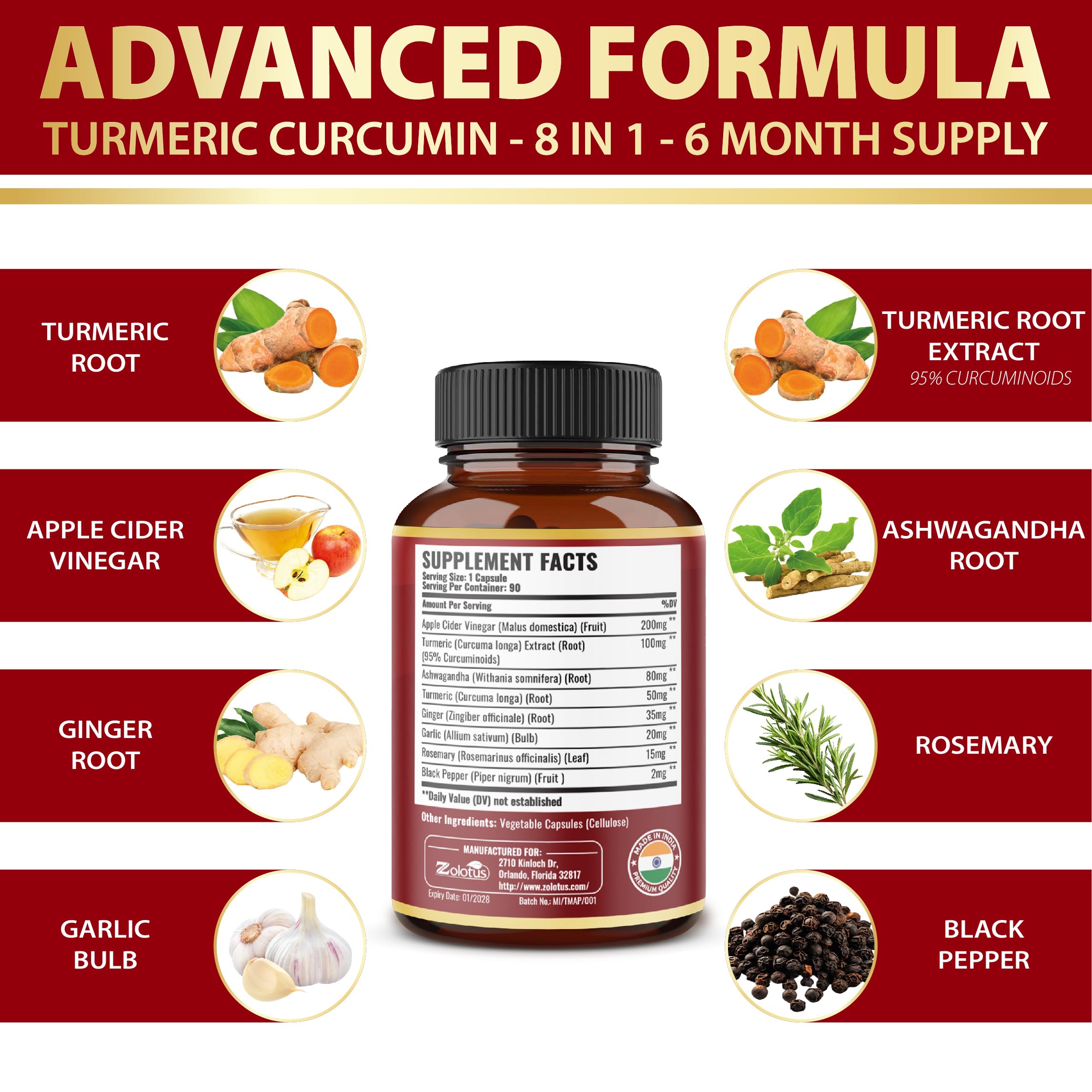 Zolotus vegan gluten-free seal highlights dietary suitability.