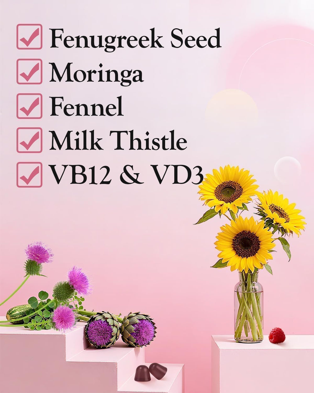 ZonaVitalis Lactation Gummies fennel seeds emphasize herbal balance