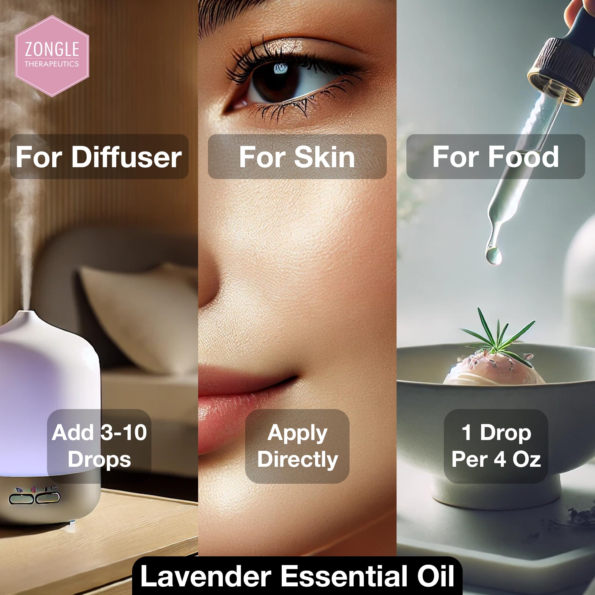 Zongle Lavender Oil added to laundry for a fresh scent.