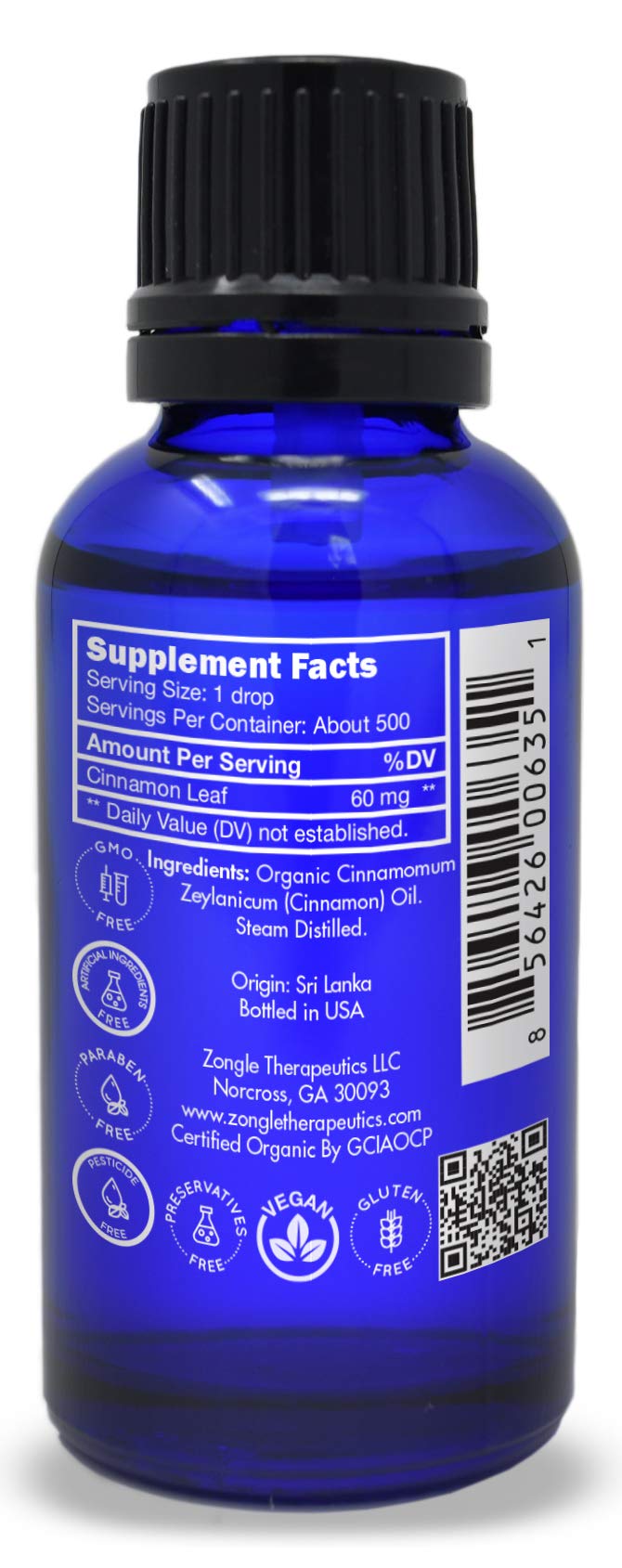 Zongle Therapeutics cinnamon leaf oil candy flavoring for sweets and pastries.