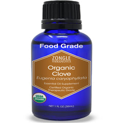 Zongle Therapeutics clove oil bottle 1oz for natural oral care