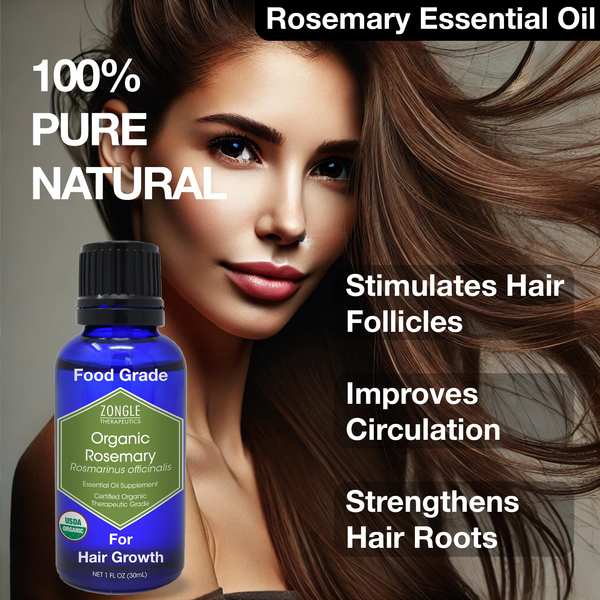 Zongle Therapeutics rosemary oil for hair care and culinary experiments.