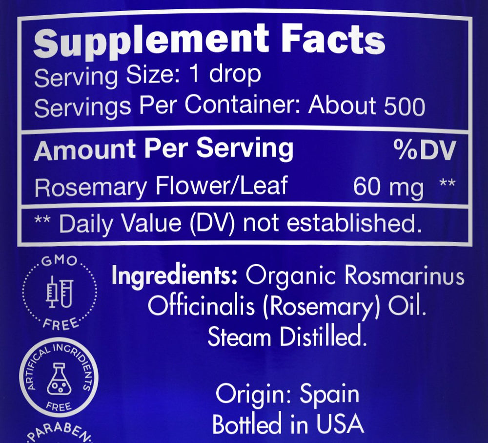 Zongle Therapeutics rosemary oil dropper enables precise culinary or topical use.