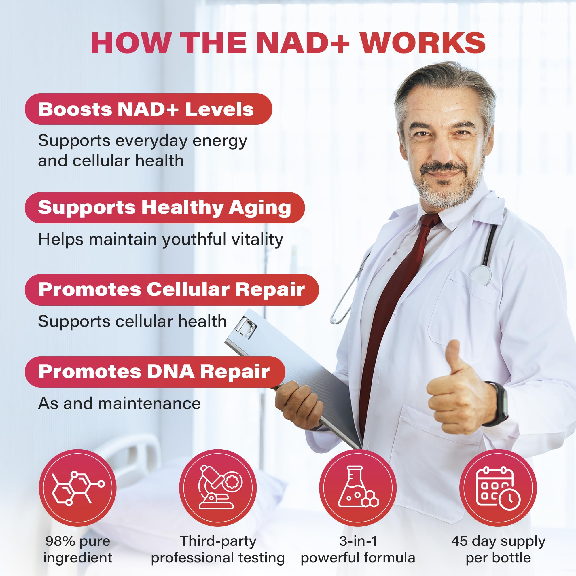 Zooone NAD1000 nicotinamide-riboside boost for cellular energy support.