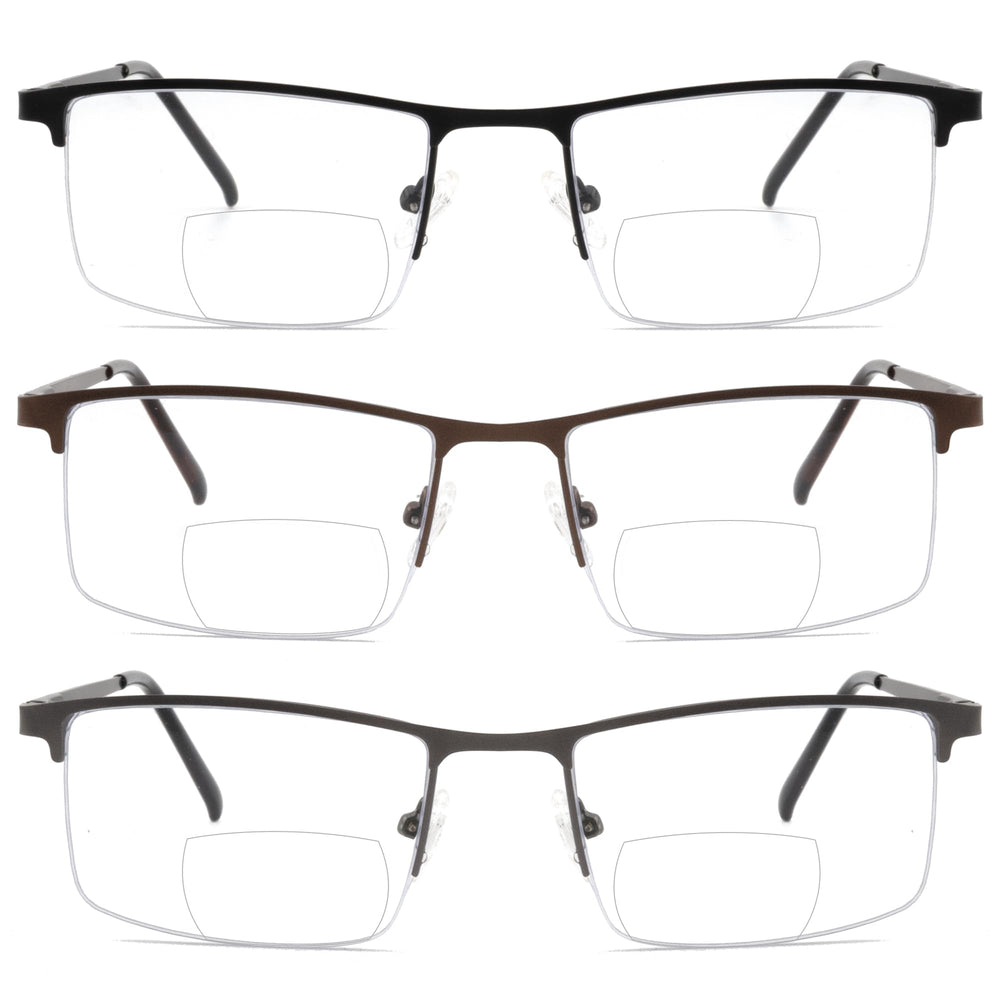 Zooxsky bifocal readers with spring hinge in black offer comfortable wear and secure fit