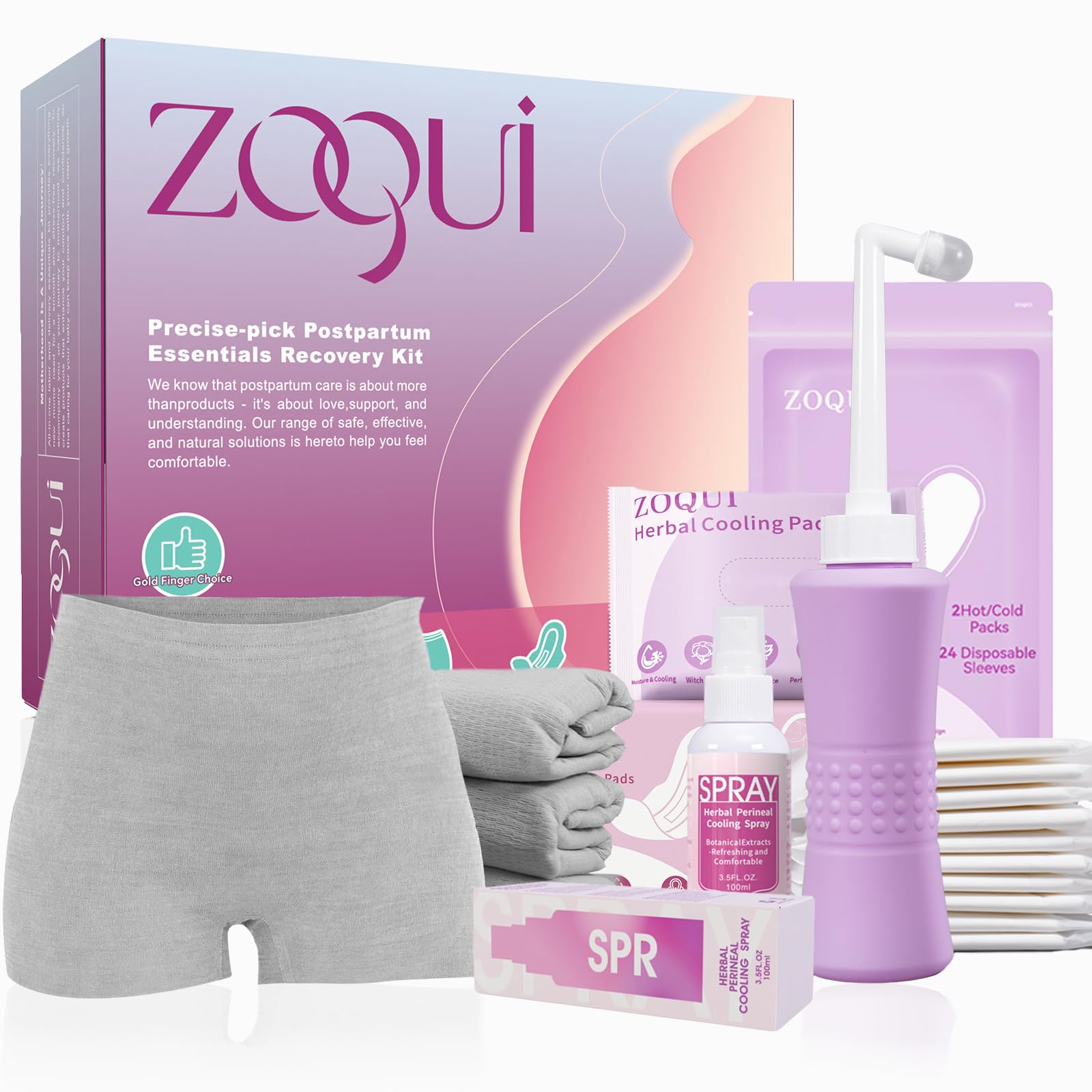 ZOQUI peri bottle with 75° angle for easy cleaning after delivery