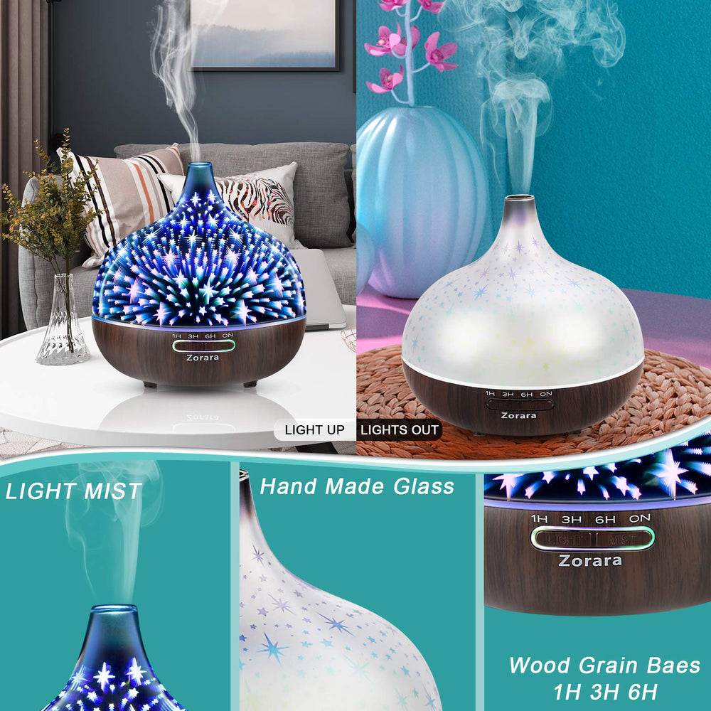 Zorara diffuser timer options provide flexible daily use