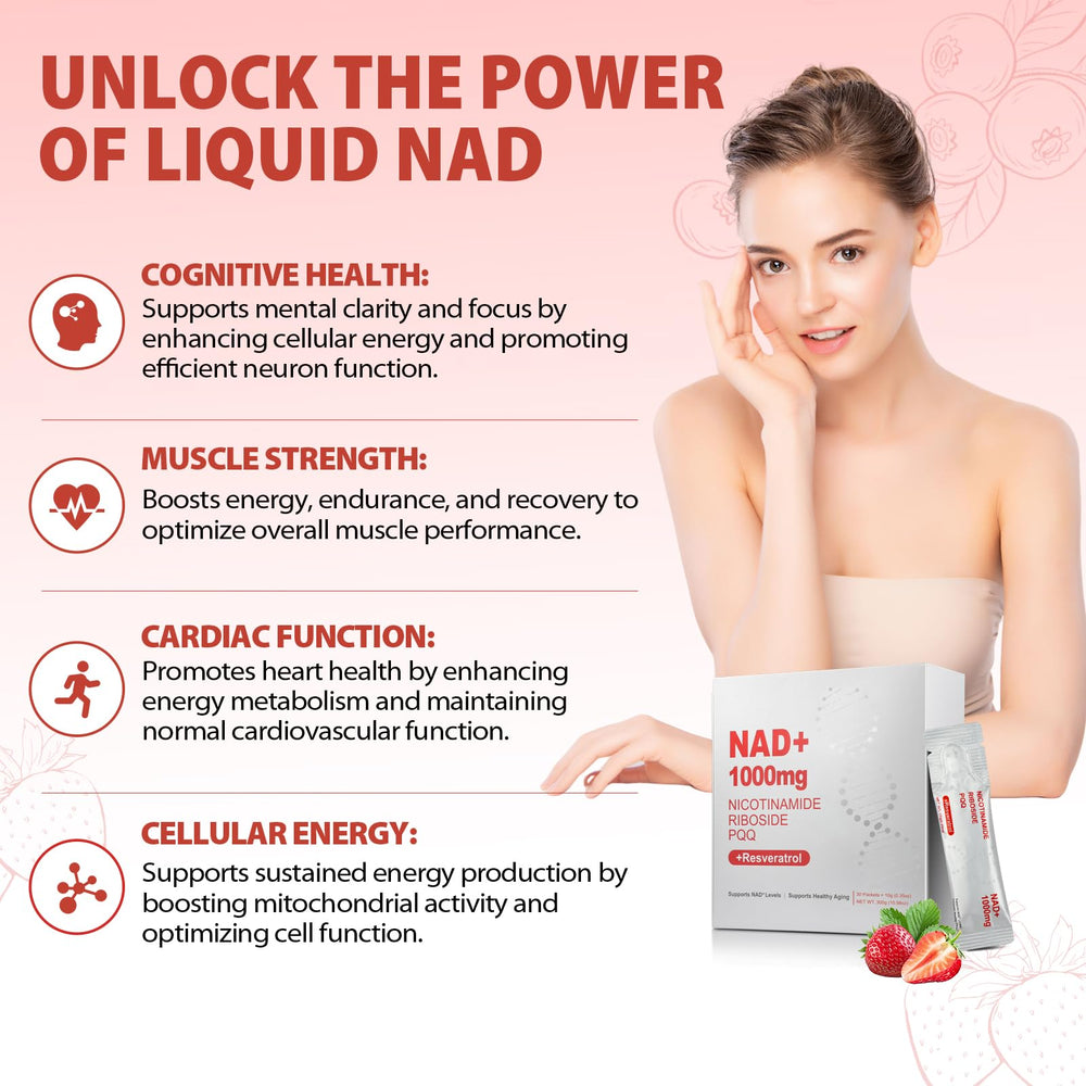ZOROAHER NAD+ liquid on shelf, ready for routine supplementation.