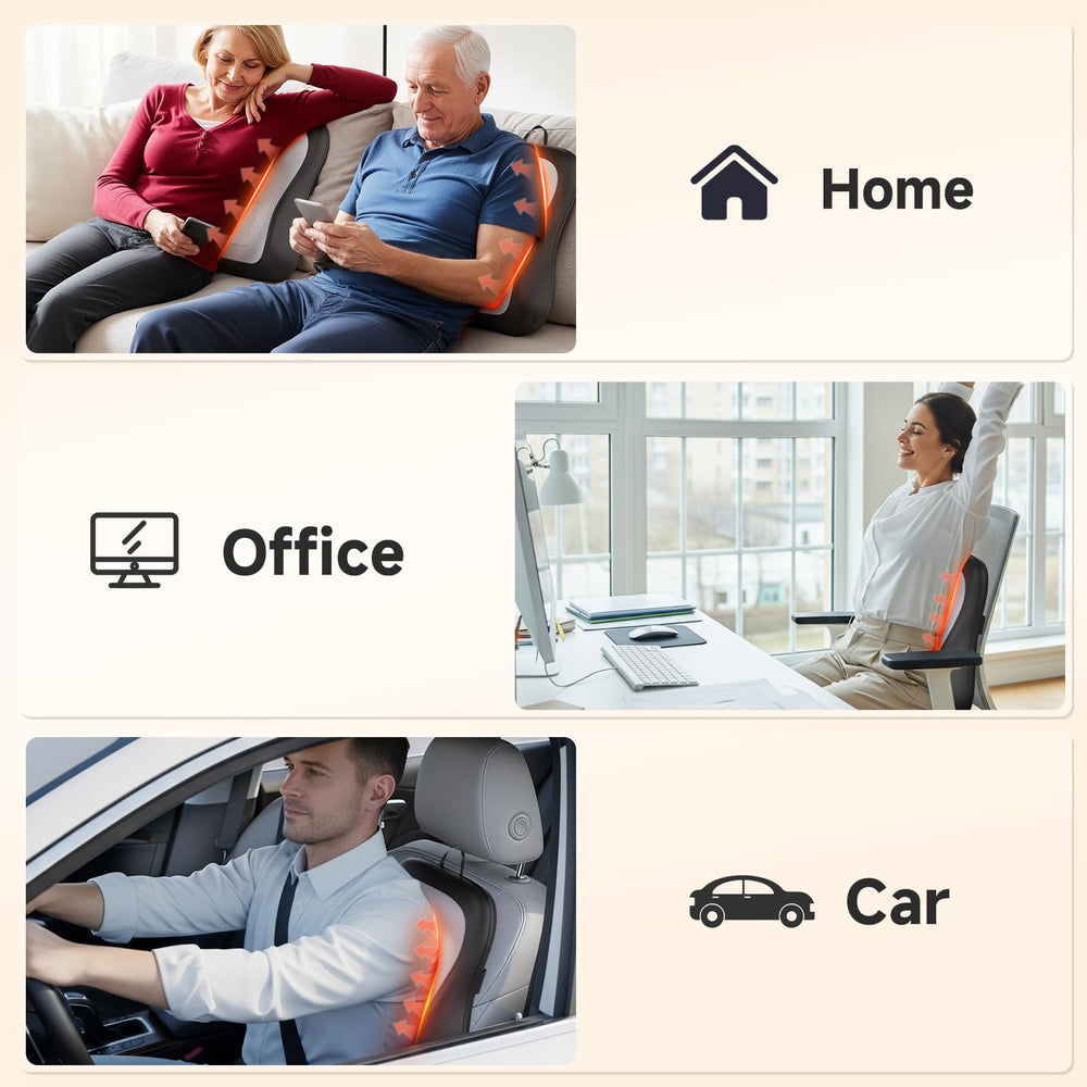 Zorynae car adapter lets relaxing massages during travel.