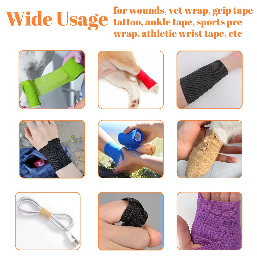 Horse leg vet wrap applied with breathable fabric and gentle hold