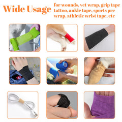 Horse leg vet wrap applied with breathable fabric and gentle hold