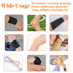 ZOVAREGE bandage wrap on a wrist illustrating secure support.