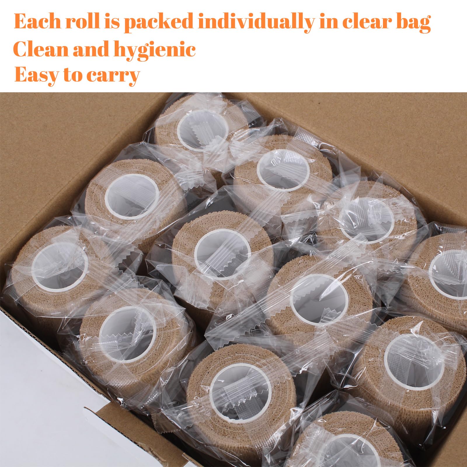 ZOVAREGE multiuse wrap suitable for wounds, pre-wrap, and athletic tape.