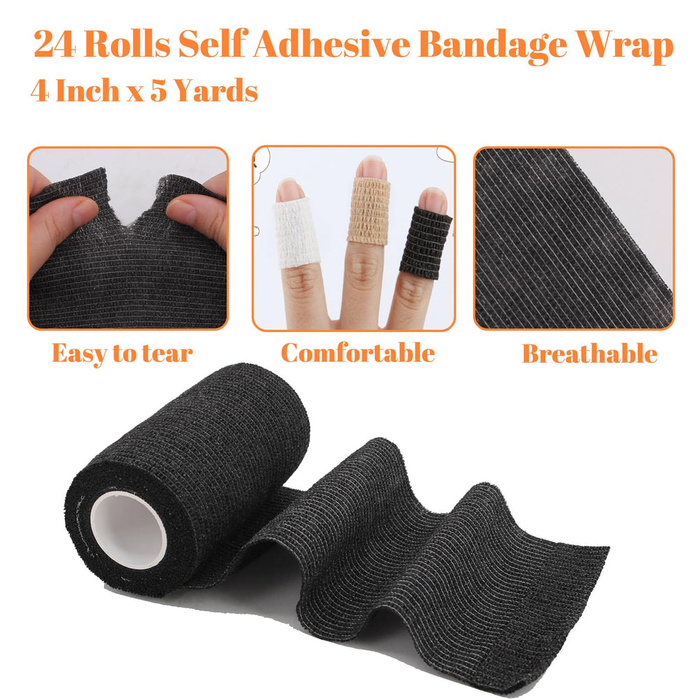 ZOVAREGE self-adhesive bandage wrap close-up showing breathable comfort.