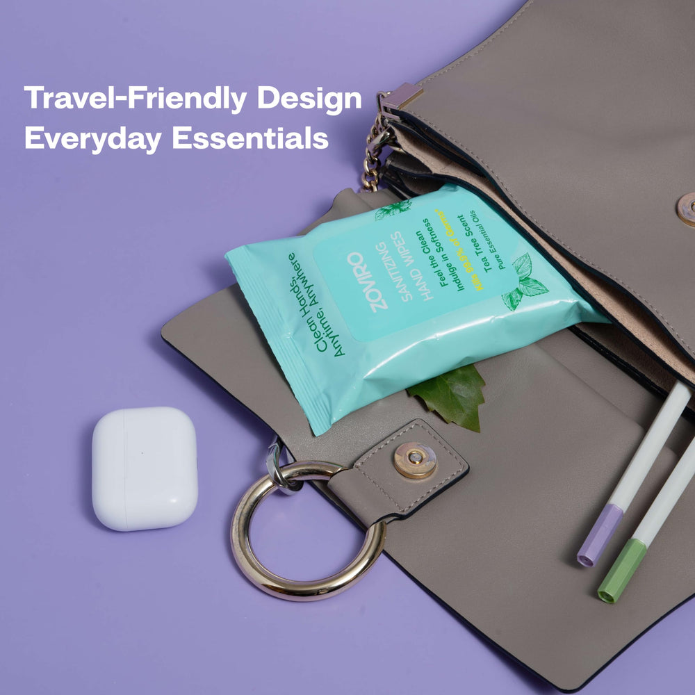 Zoviro dermatologist-tested wipes are skin-friendly for daily use.