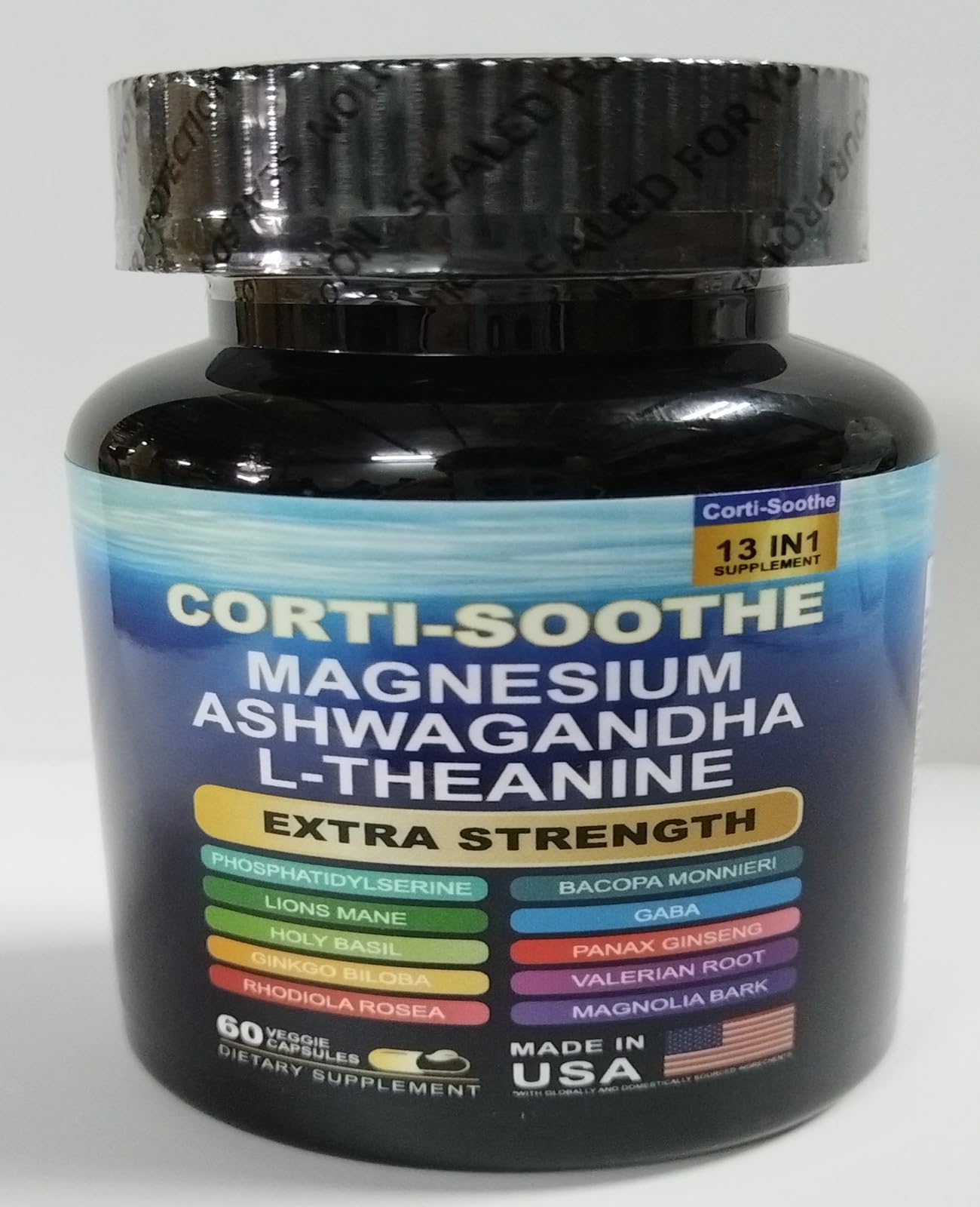 Back of Zoyava Corti-Soothe bottle with dosage guidance for mindful use
