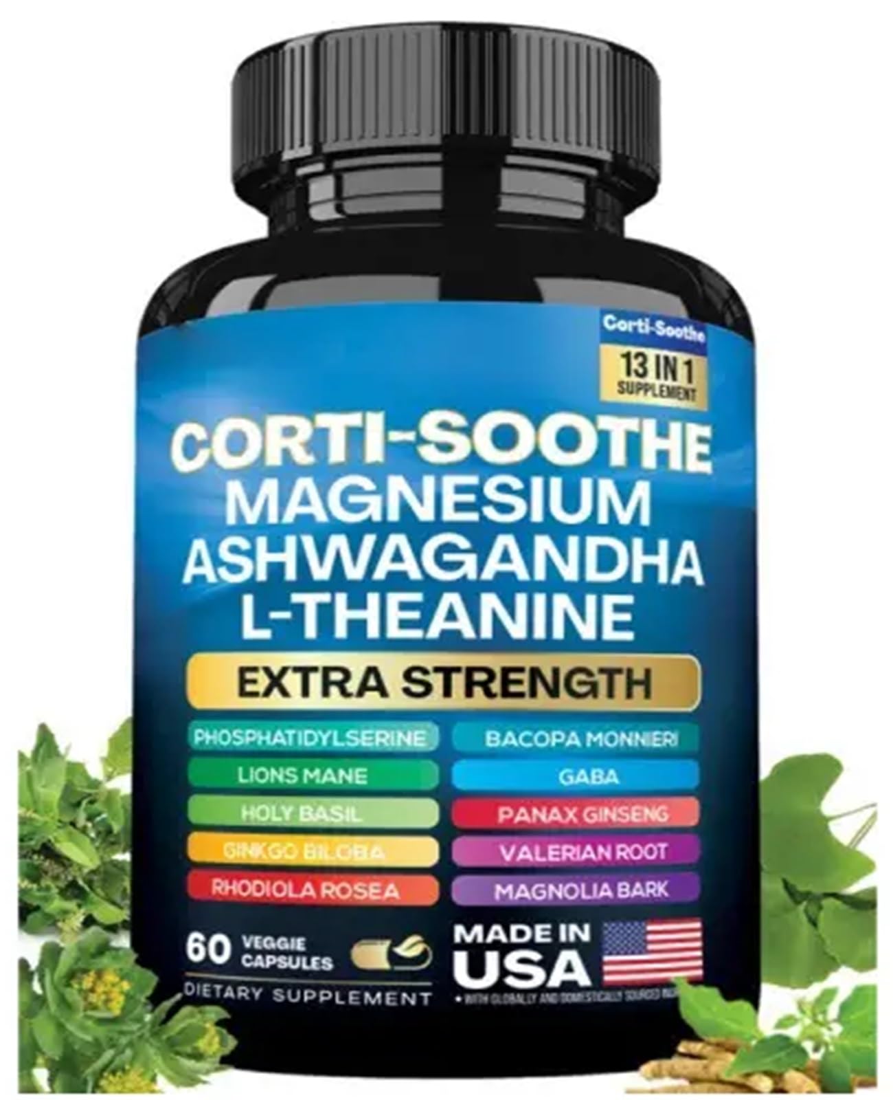 Illustration of brain balance and focus with Corti-Soothe Cortisooth blend