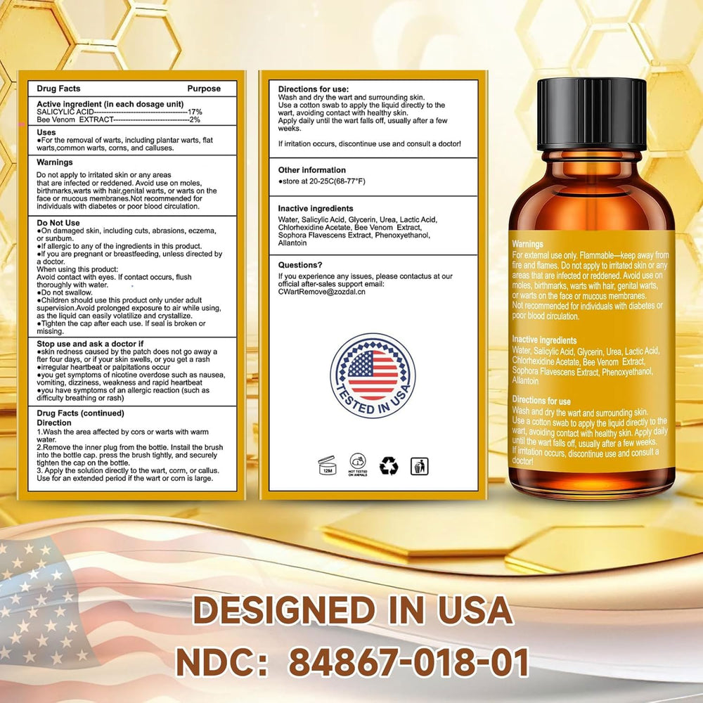 Zozdal Bee Venom formula dries quickly on skin.