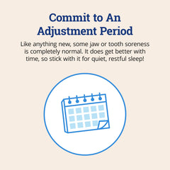 ZQuiet Advance four strap sizes for customizable jaw advancement