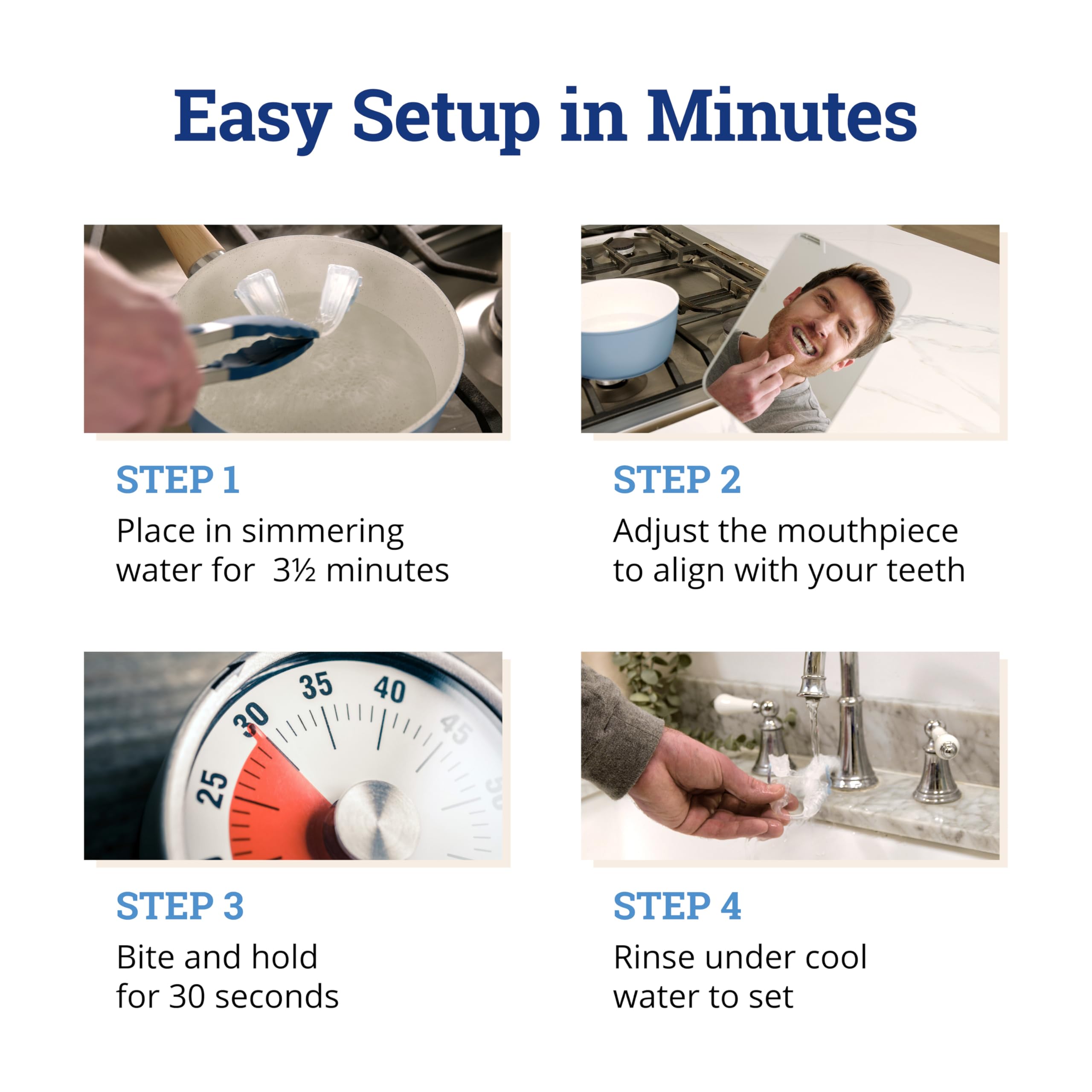 ZQuiet Advance front is contactless to reduce pressure on front teeth