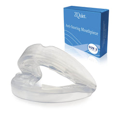 ZQuiet size2 mouthpiece close-up showing compact comfort and wearability