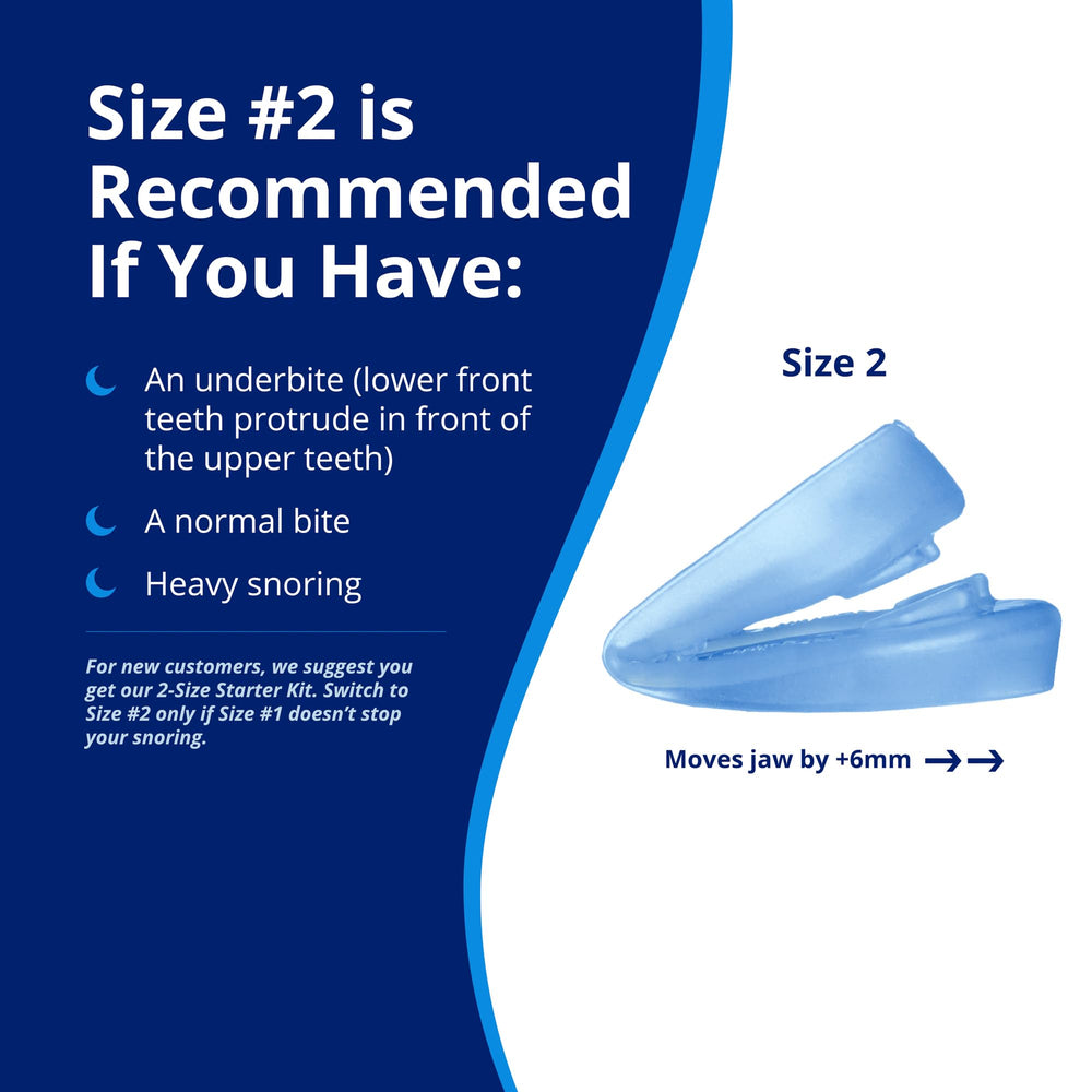 Underbite-friendly design supports natural bite and fit