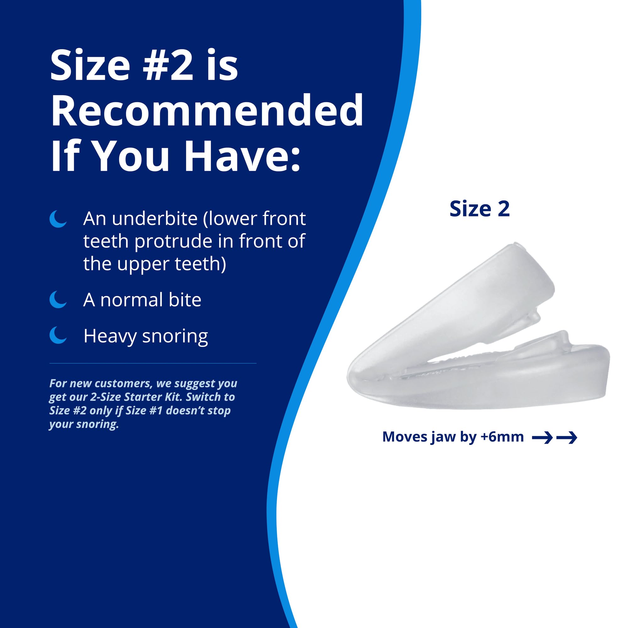 ZQuiet universal-fit size2 mouthpiece for versatile comfort for all users