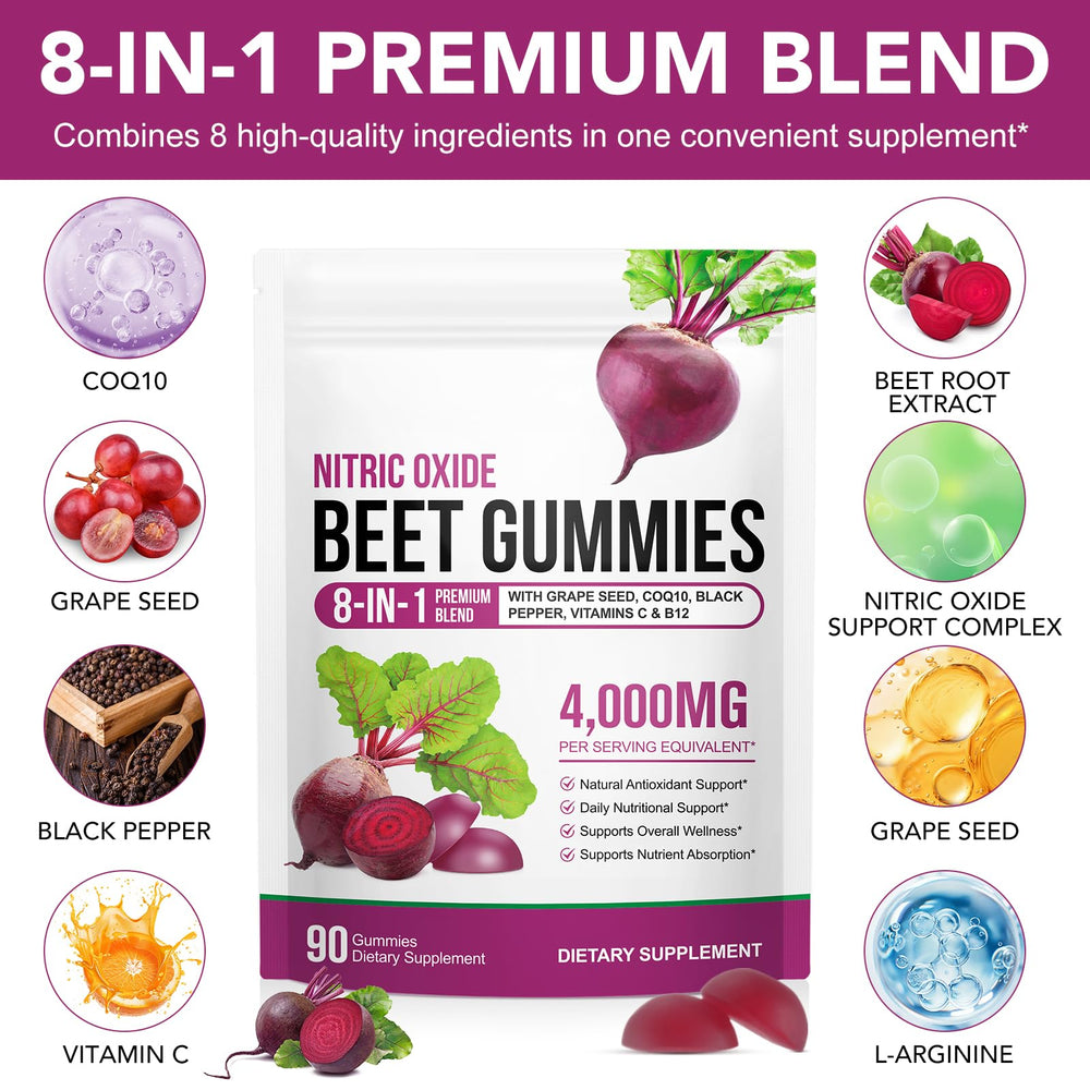 ZROGJBMK Beetroot Gummies berry pouch highlights convenient daily nutrition.