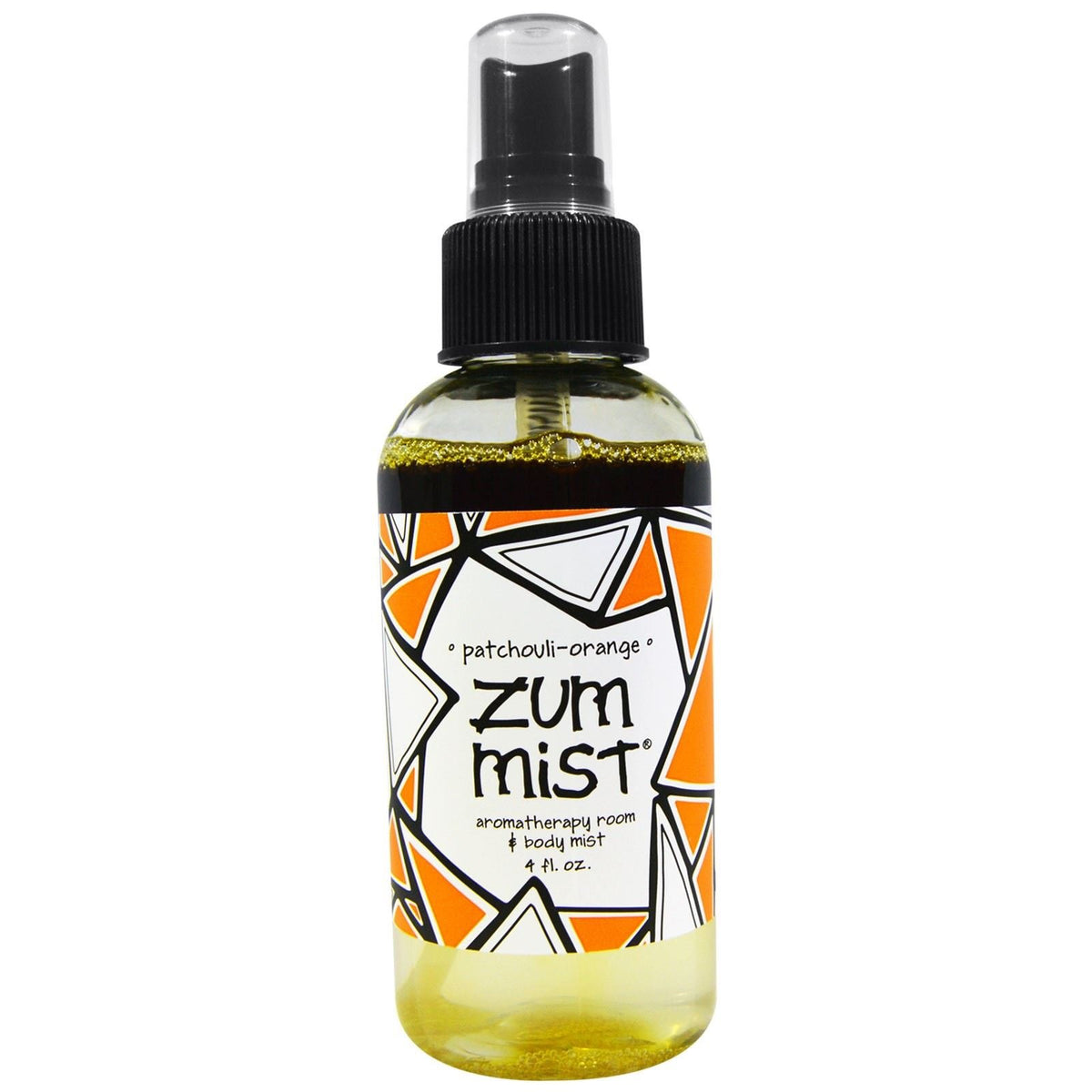 Zum Mist Patchouli-Orange bottle pour refreshes rooms with a deep, woody citrus scent.