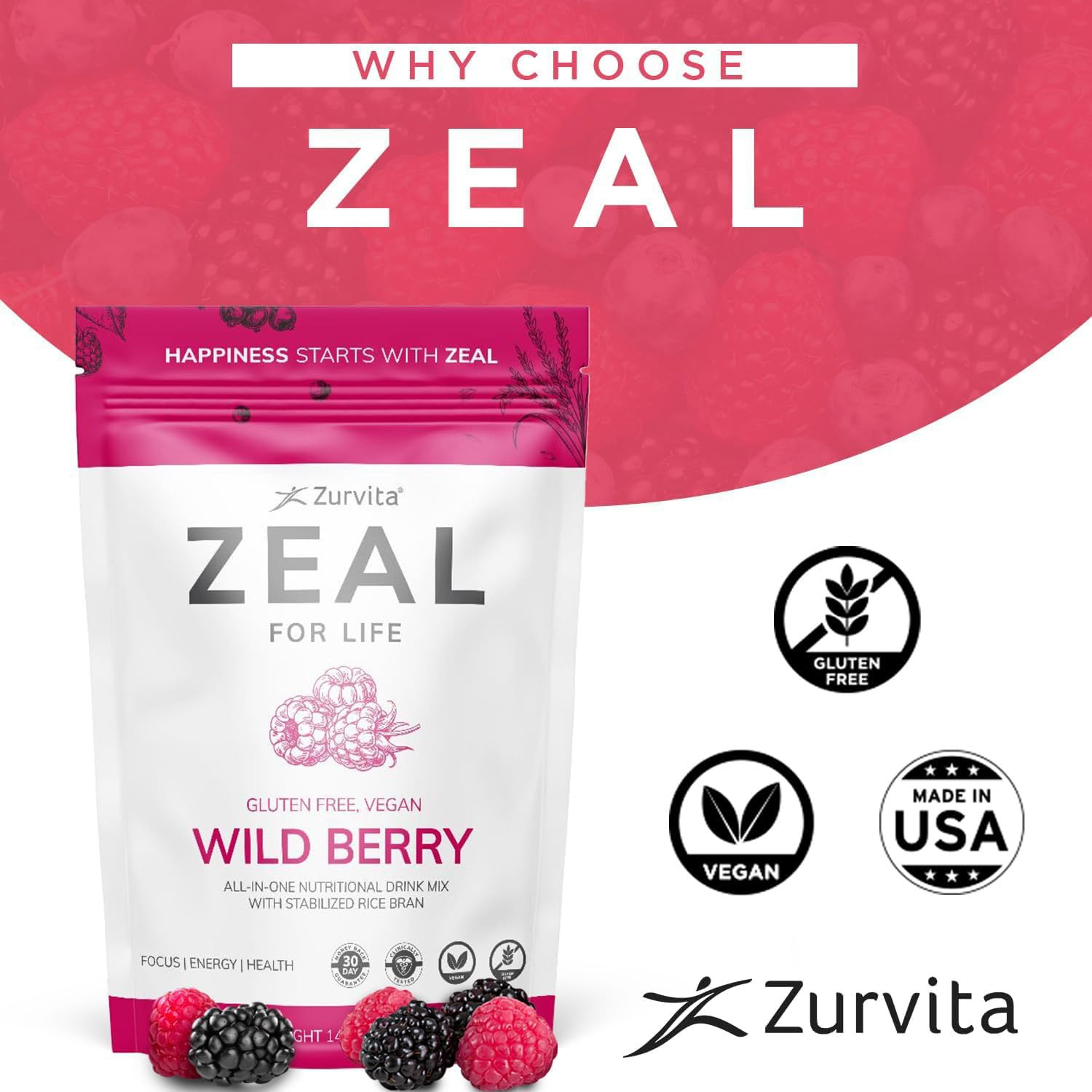 Zurvita Zeal for Life alfalfa leaf benefit note.