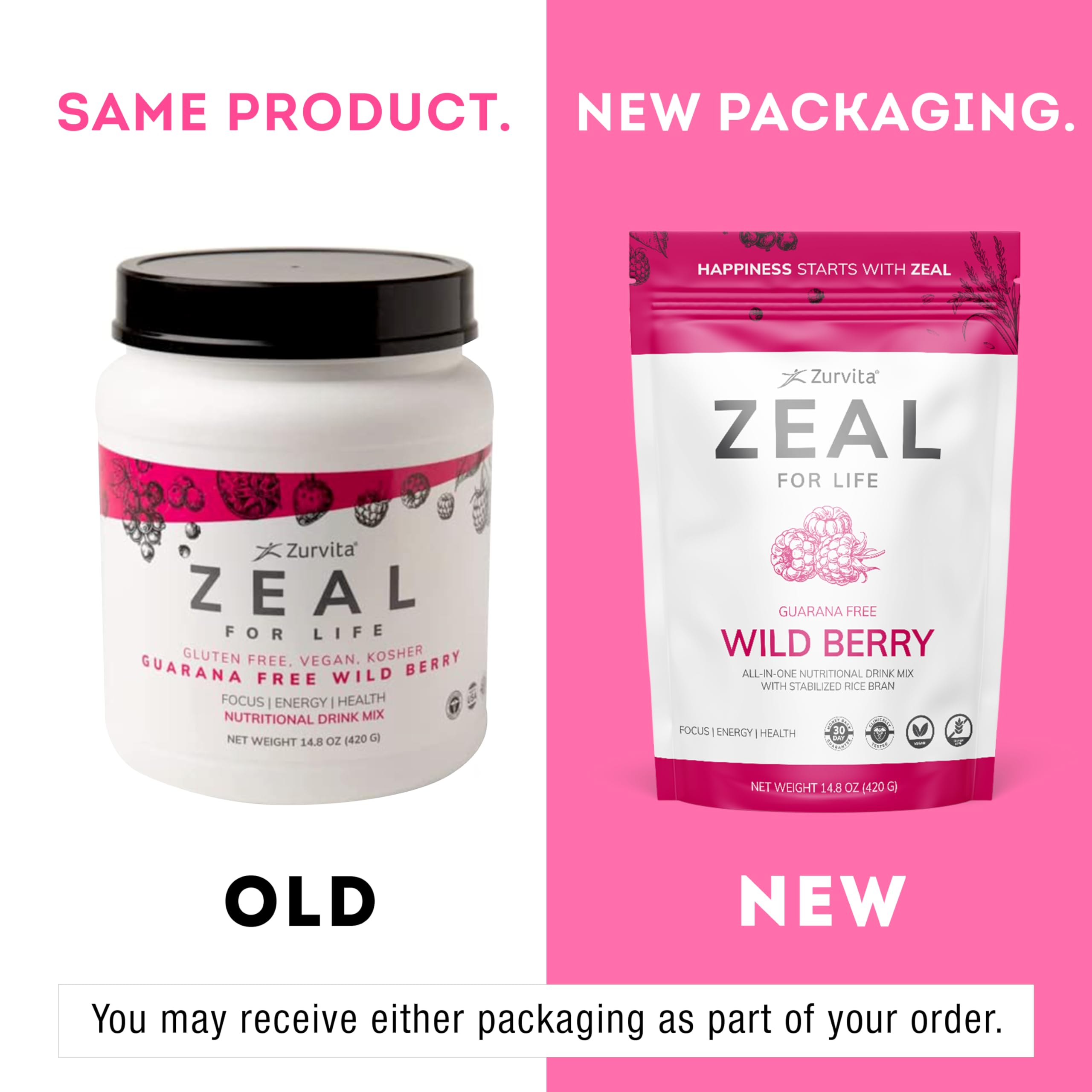 Zurvita Zeal for Life wild berry glass-mixer ready to blend.