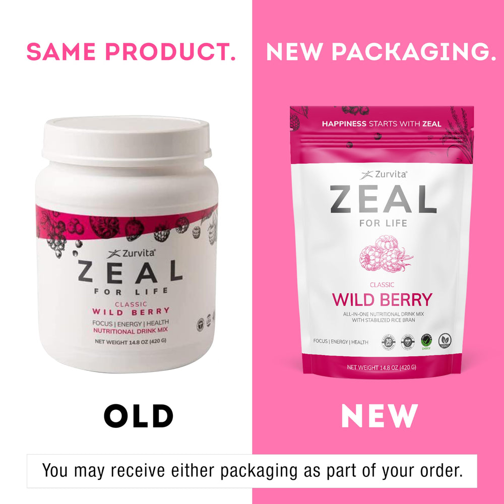 Scoop of Zurvita Zeal for Life Wild Berry for precise measuring.
