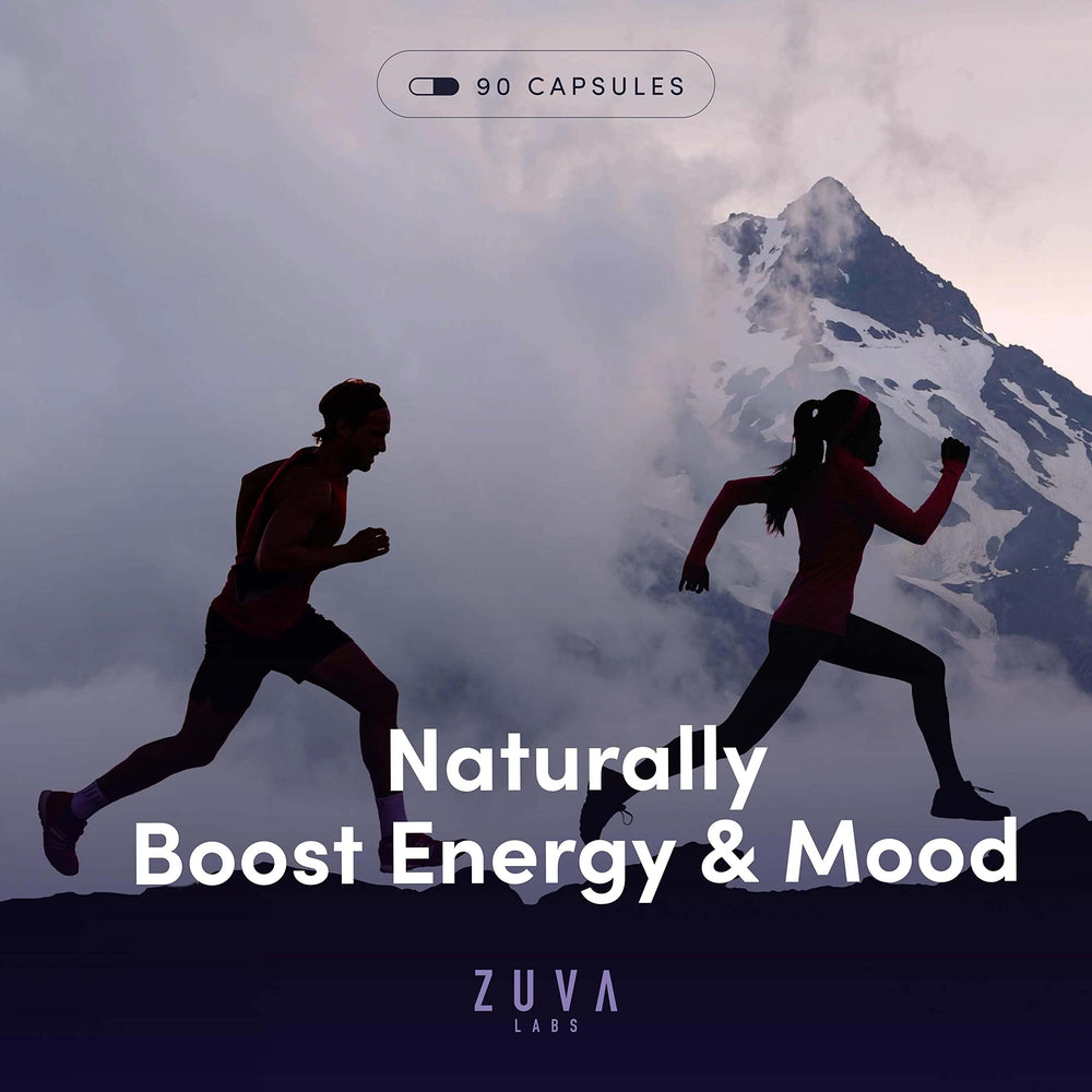 ZuvaLabs Ultra6 saffron capsules on palm for easy daily dosing.