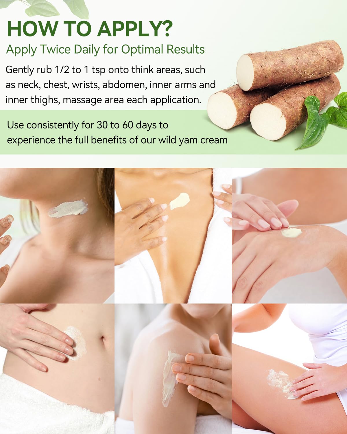 Zuzuxia Wild Yam Cream packaging and label signaling purity and trust.